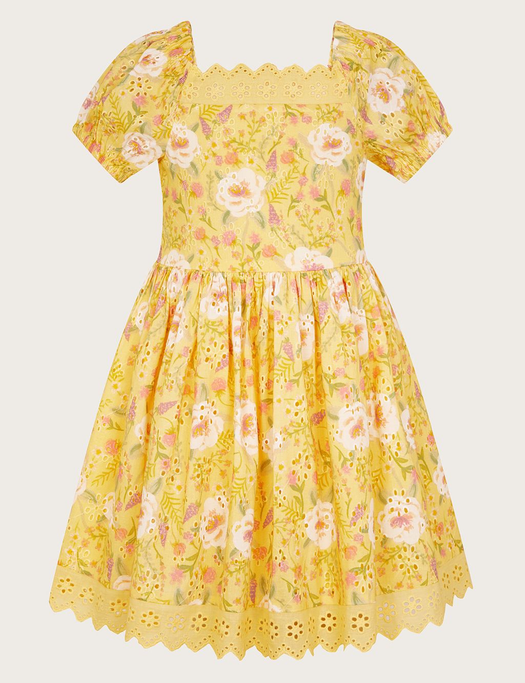 Pure Cotton Floral Dress (3-15 Years)