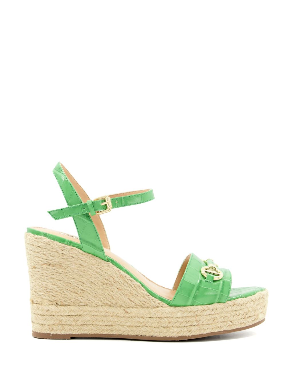 Leather Ankle Strap Wedge Sandals image 1