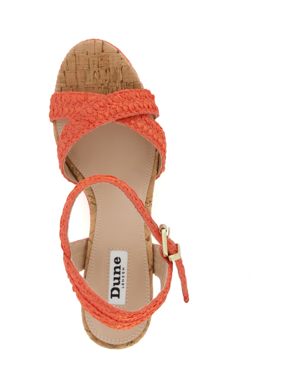 Woven Crossover Ankle Strap Wedge Sandals image 3