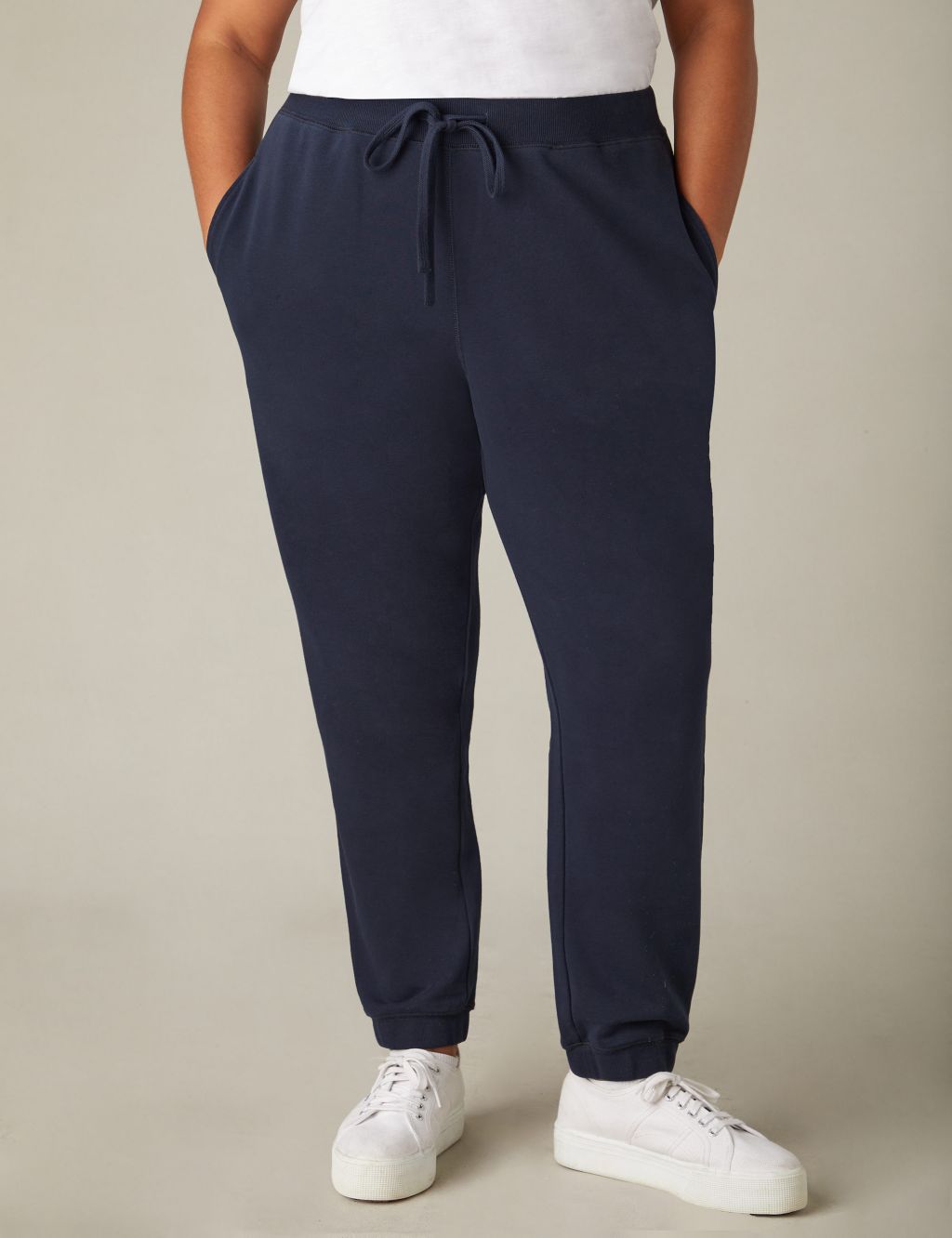 Tapered Fit Jersey Cuffed Joggers