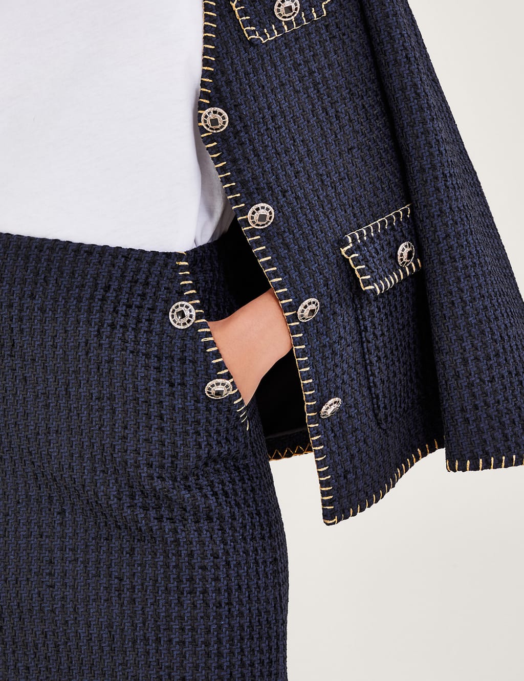 Textured Mini A-Line Skirt image 4