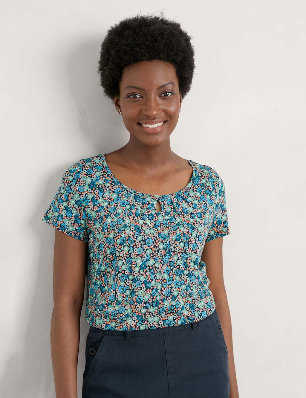 Organic Cotton Floral Top image 2