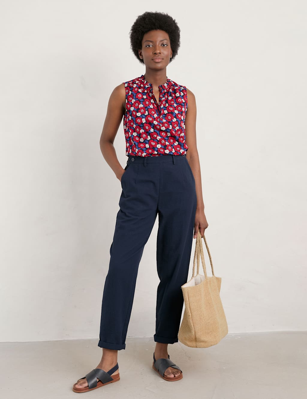 Organic Cotton Floral Vest image 3