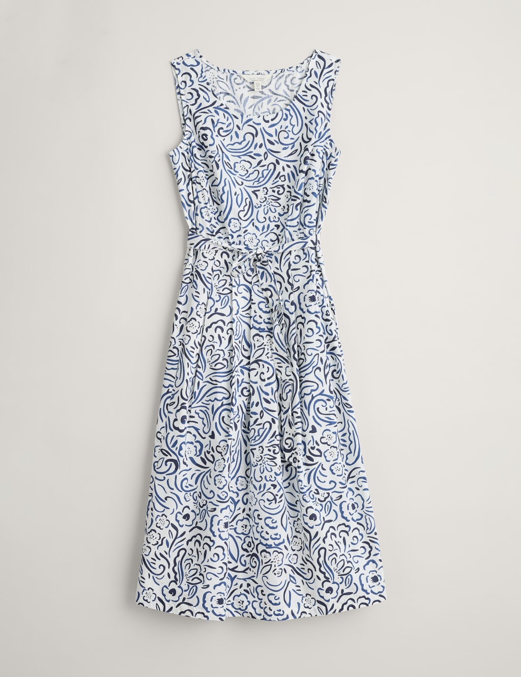 Organic Cotton Floral Midi Skater Dress image 2
