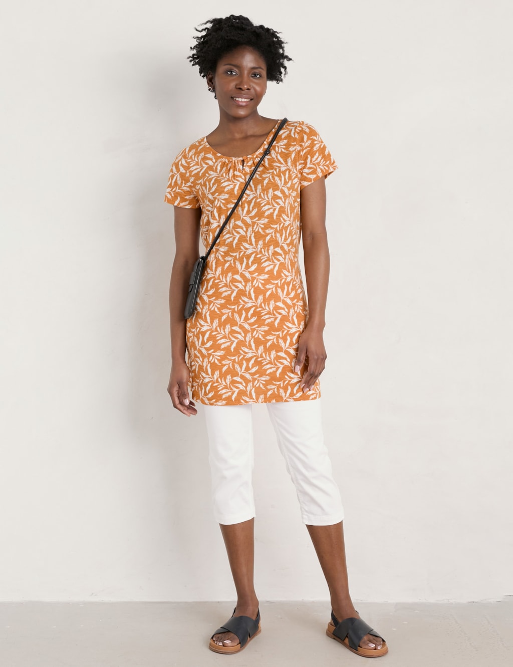 Organic Cotton Leaf Print Tunic image 1