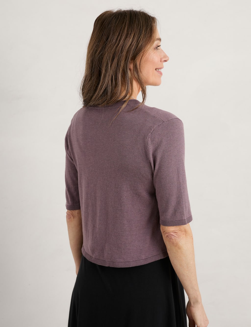 Pure Cotton Cropped Cardigan image 4