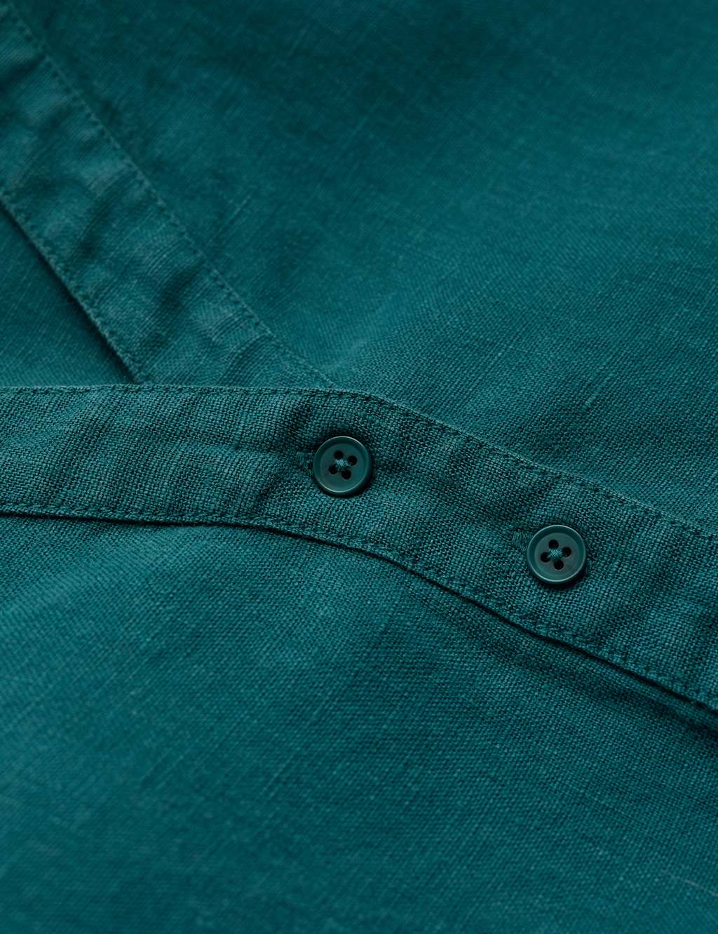 Pure Linen V-Neck Knee Length Shift Dress image 4