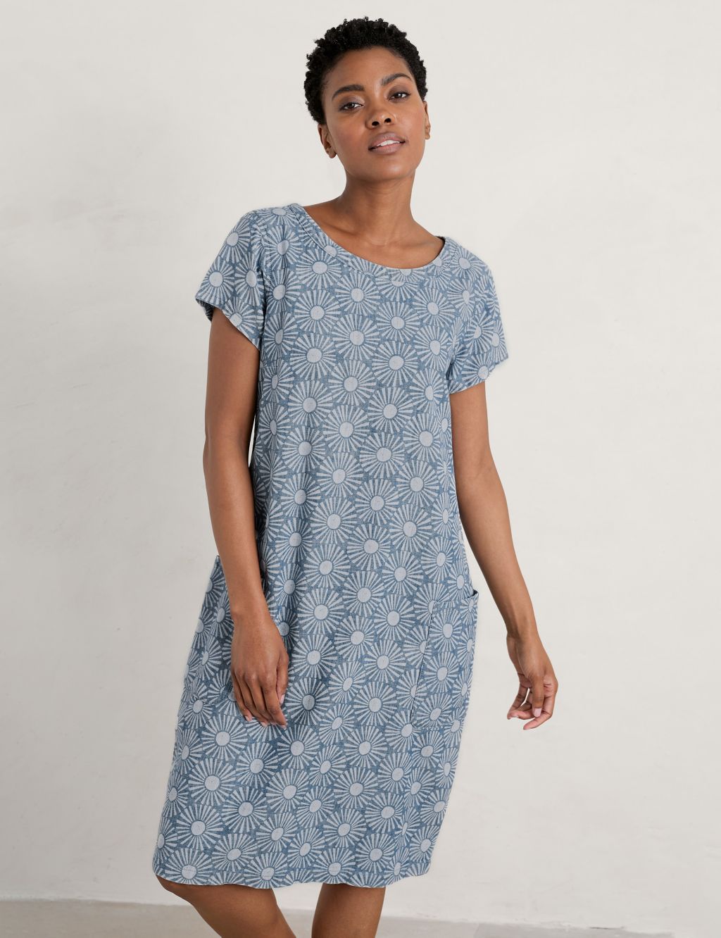 Organic Cotton Printed Shift Dress image 4
