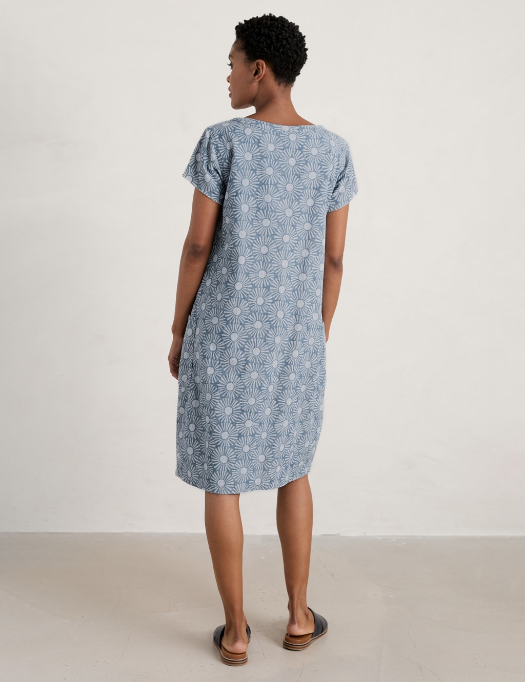 Organic Cotton Printed Shift Dress image 5