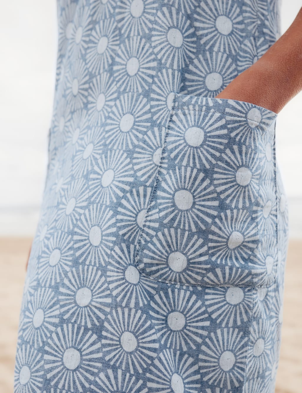Organic Cotton Printed Shift Dress image 7