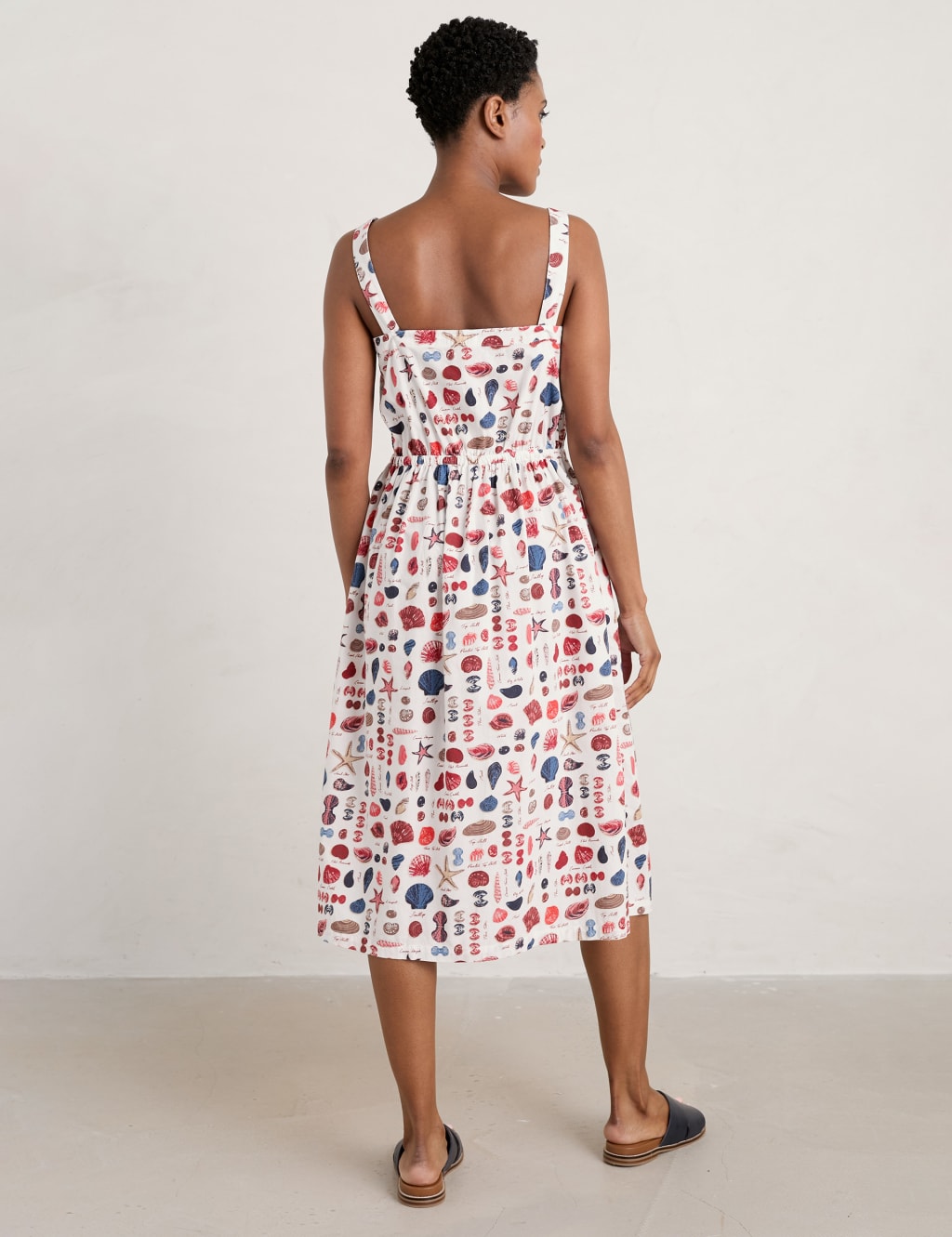 Organic Cotton Printed Skater Dress image 5