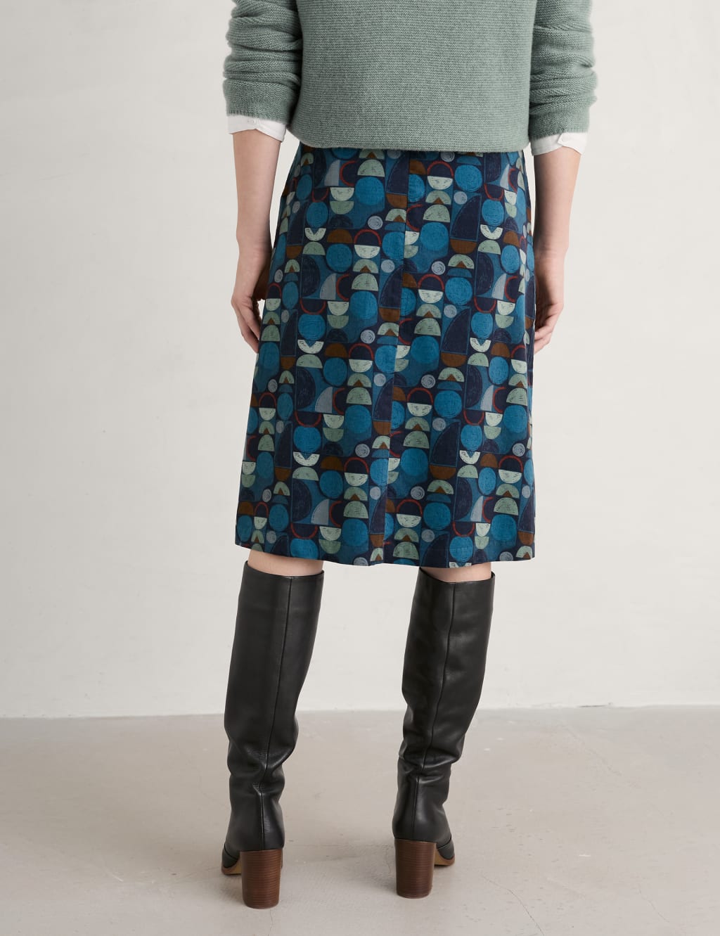 Organic Cotton Printed A-Line Skirt image 4