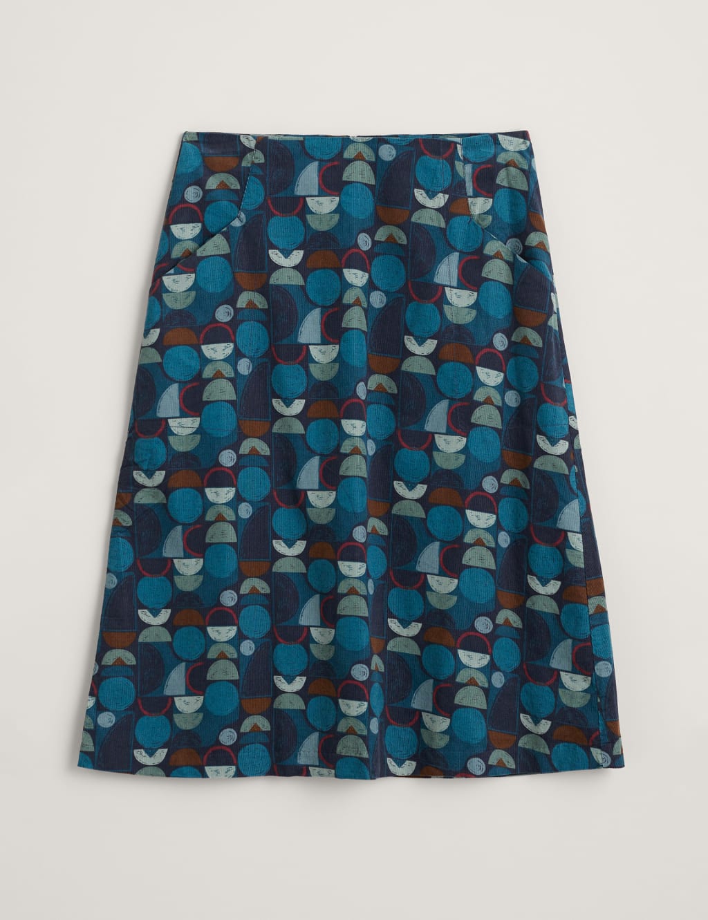 Organic Cotton Printed A-Line Skirt image 2
