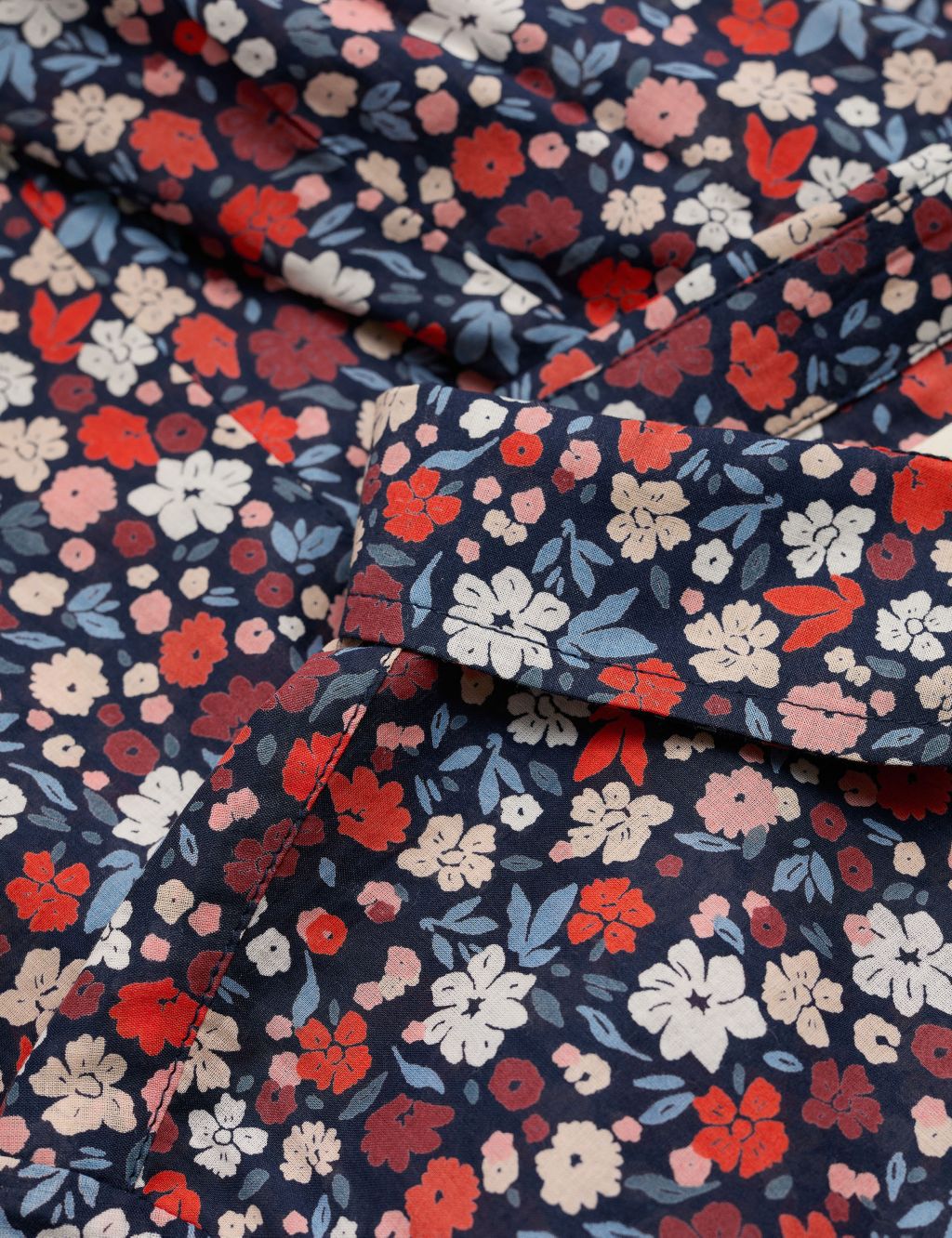 Organic Cotton Ditsy Floral Collared Shirt image 4