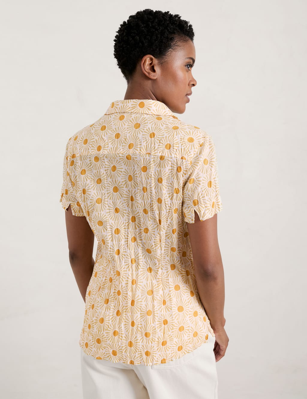 Organic Cotton Floral Collared Shirt image 3