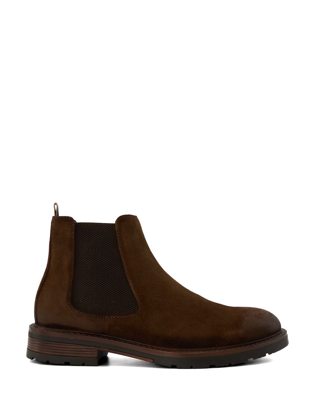 Suede Pull-On Chelsea Boots