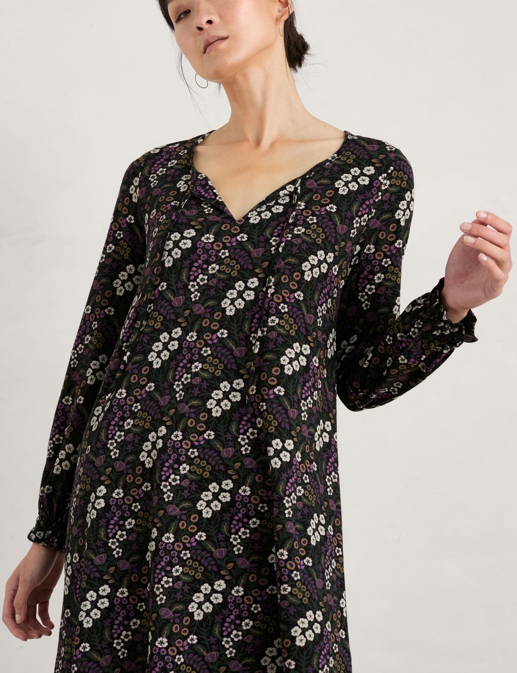 Cotton Rich Jersey Floral Tunic