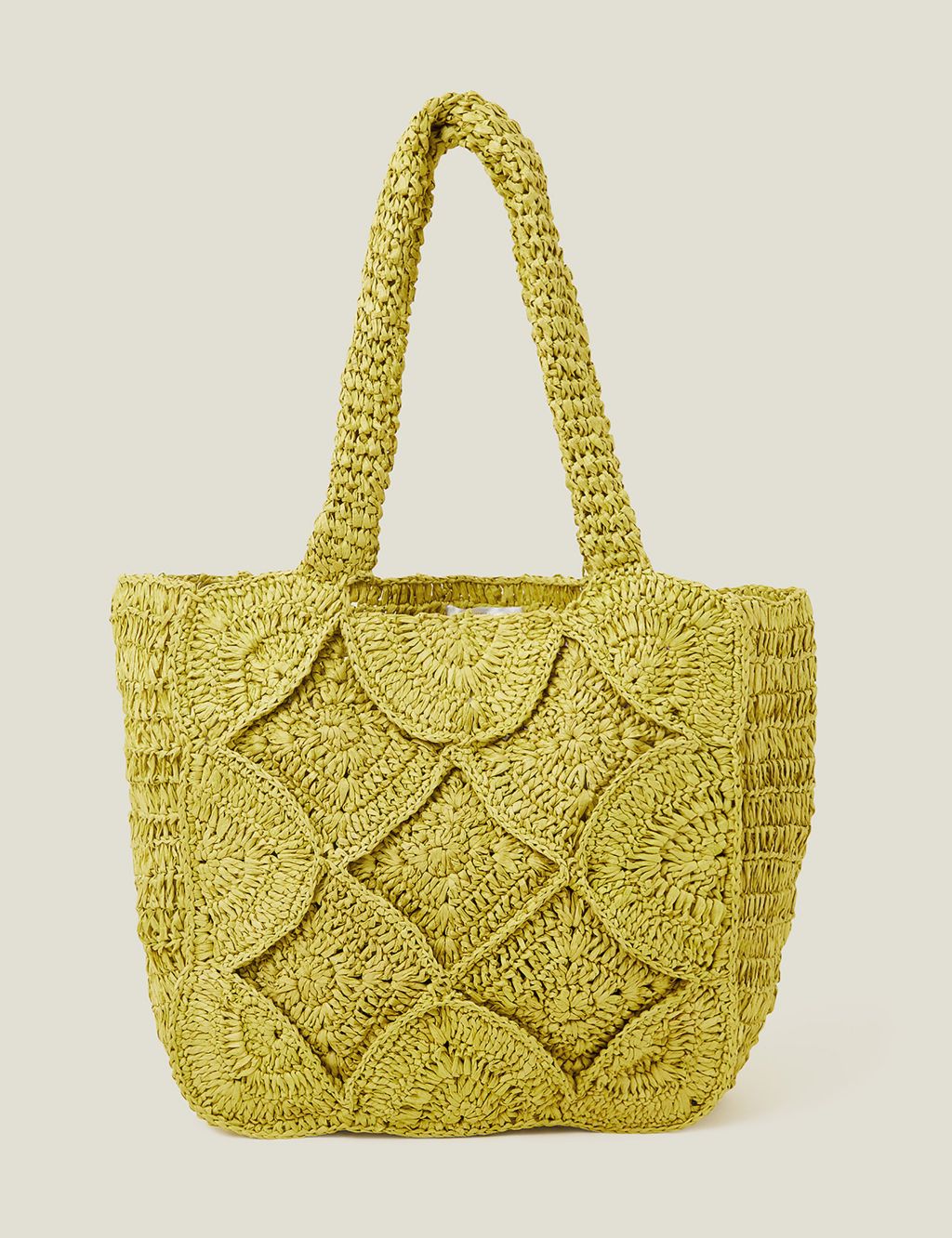 Raffia Textured Tote Bag