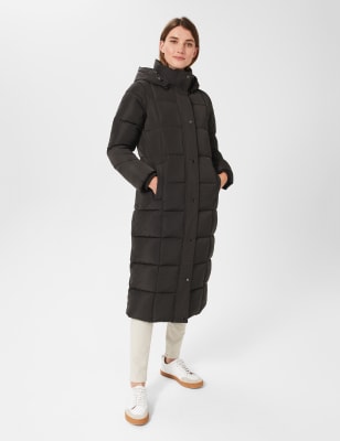 cos hooded long puffer coat