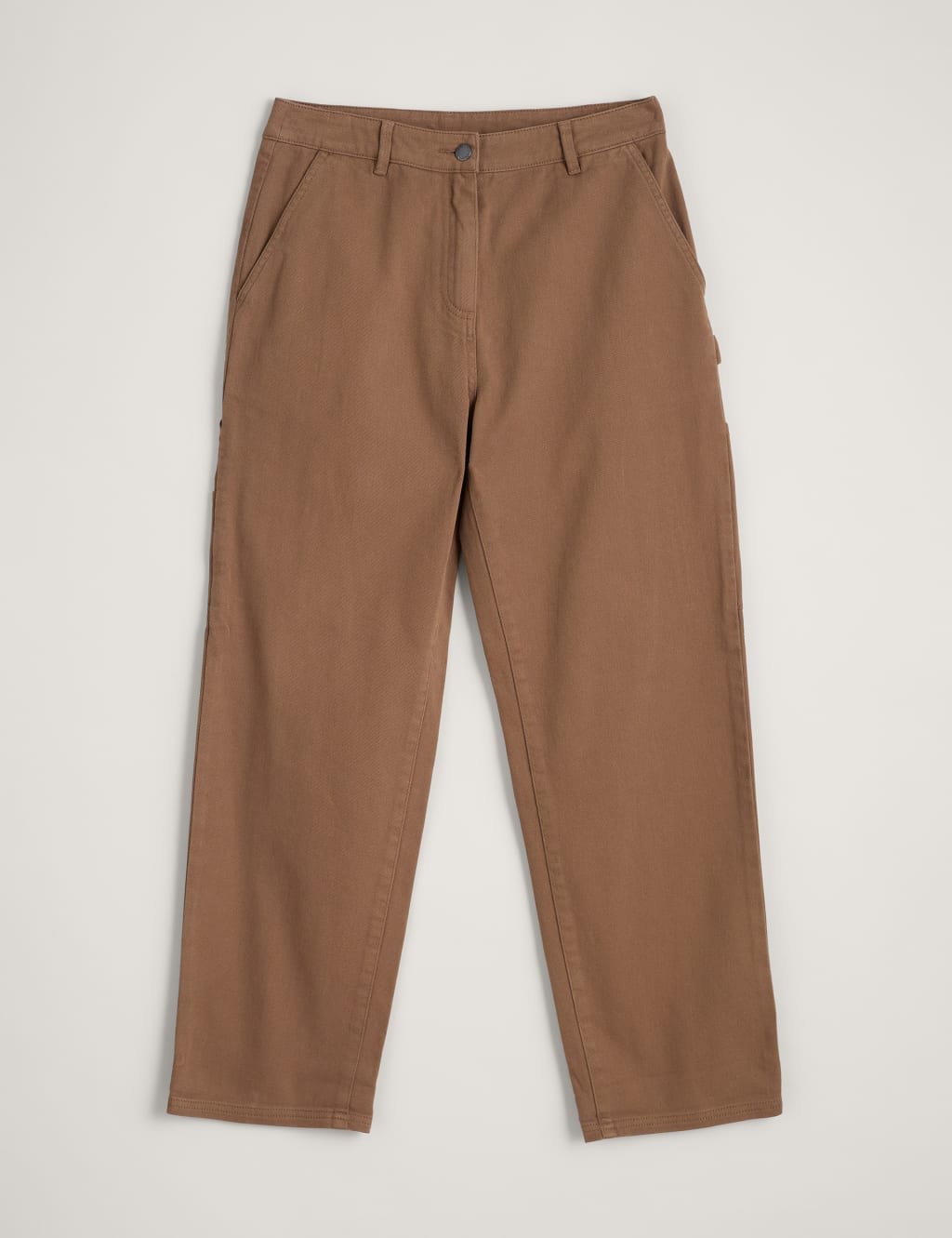 90s/2000/s M&S Brown Suede Straight Leg Trousers, size 10-12
