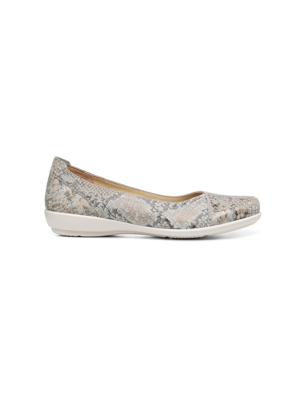 Robyn Leather Animal Print Ballet Pumps image 1
