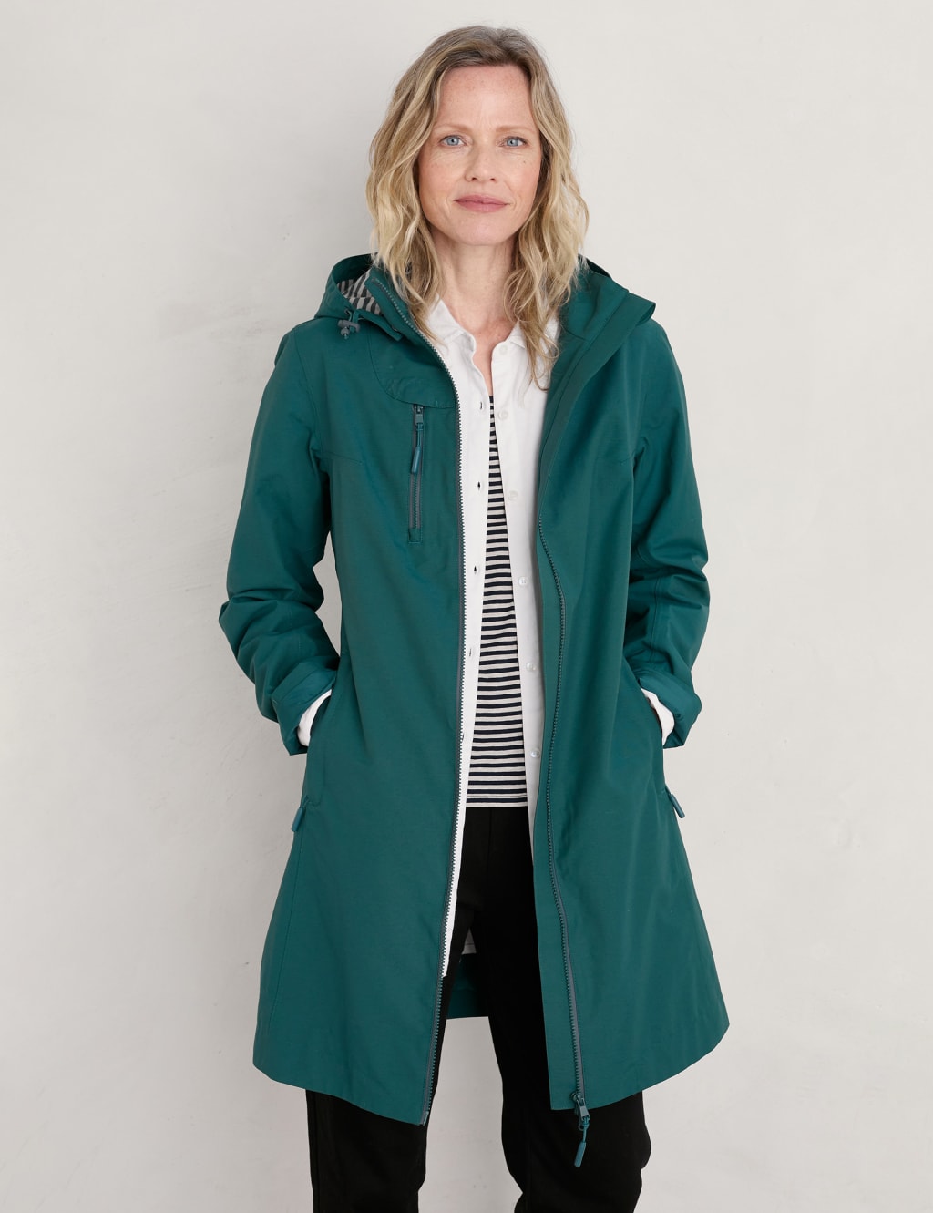 Cotton Rich Waterproof Hooded Raincoat image 3