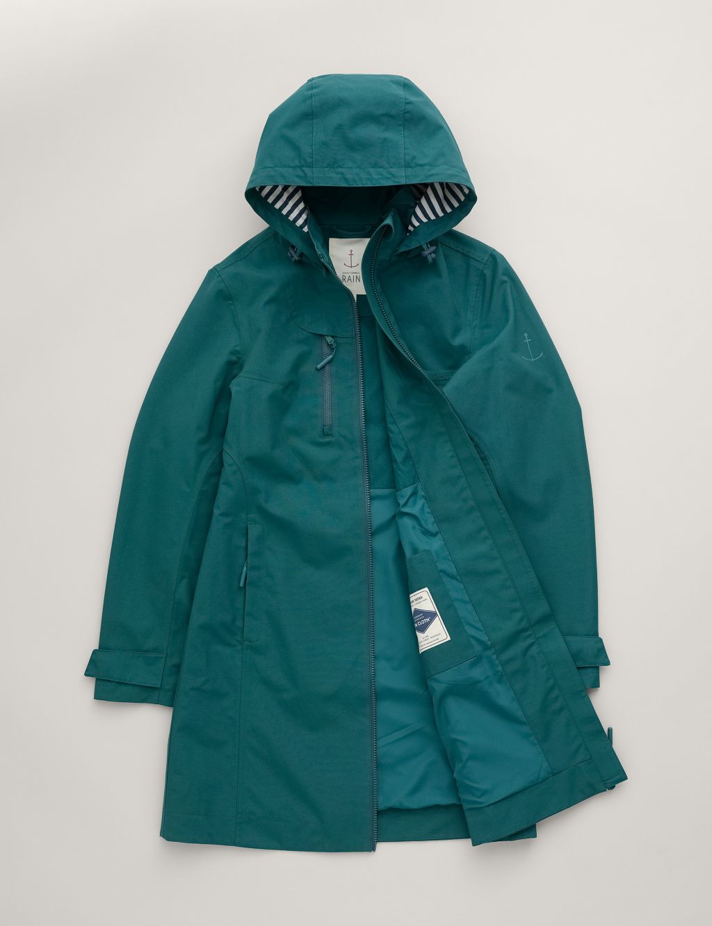 Cotton Rich Waterproof Hooded Raincoat image 2