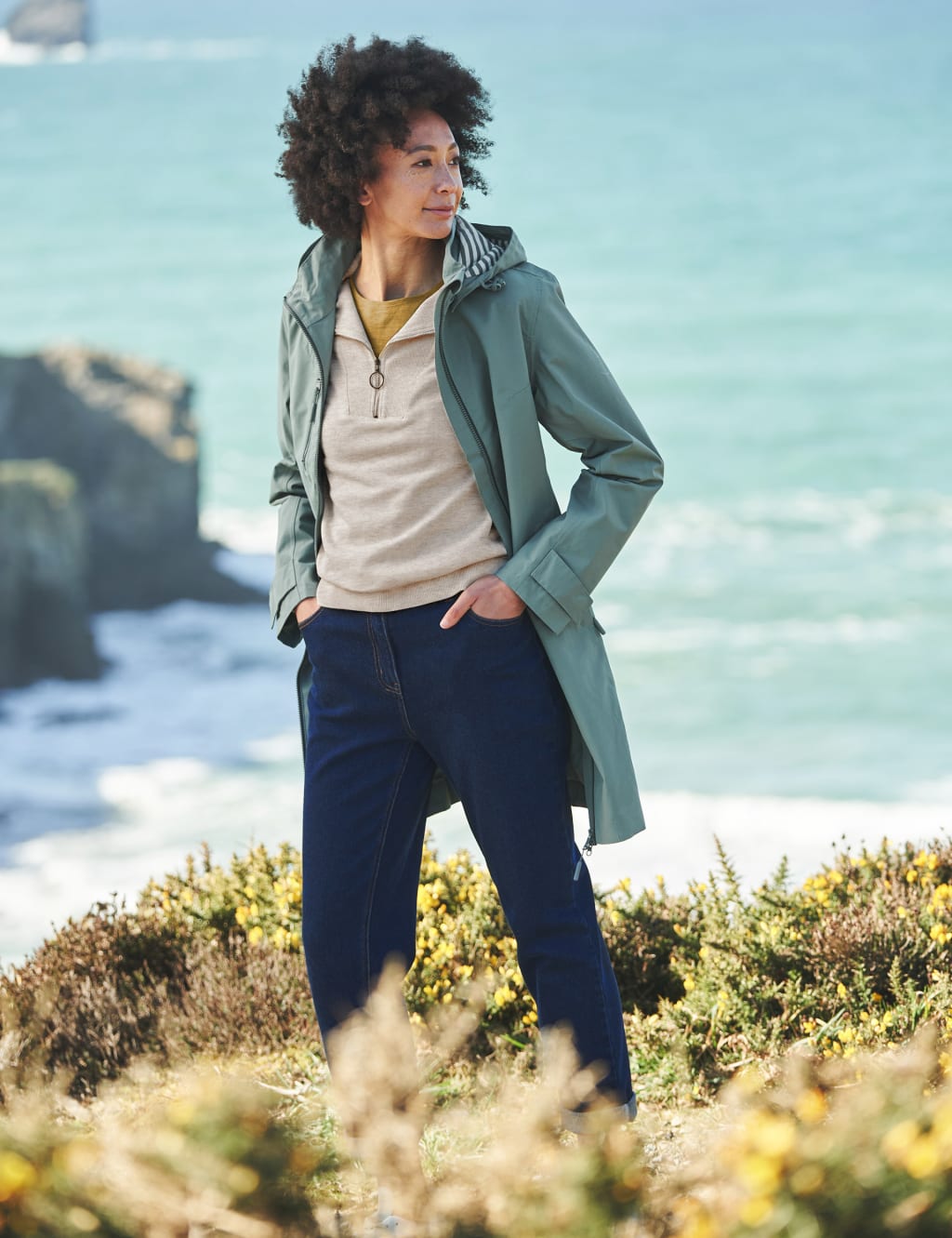 Cotton Rich Waterproof Hooded Parka Coat image 7