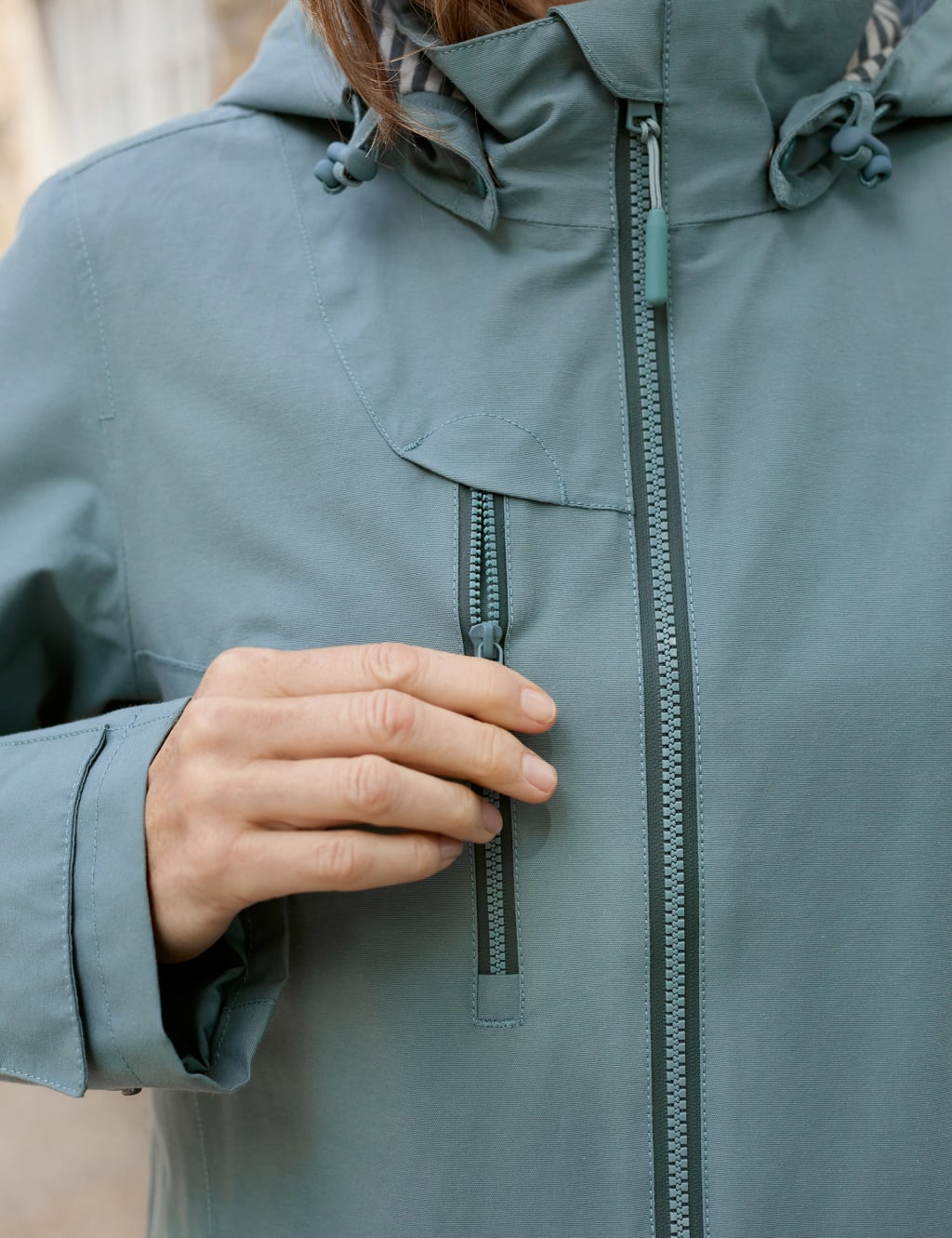Cotton Rich Waterproof Hooded Parka Coat image 8