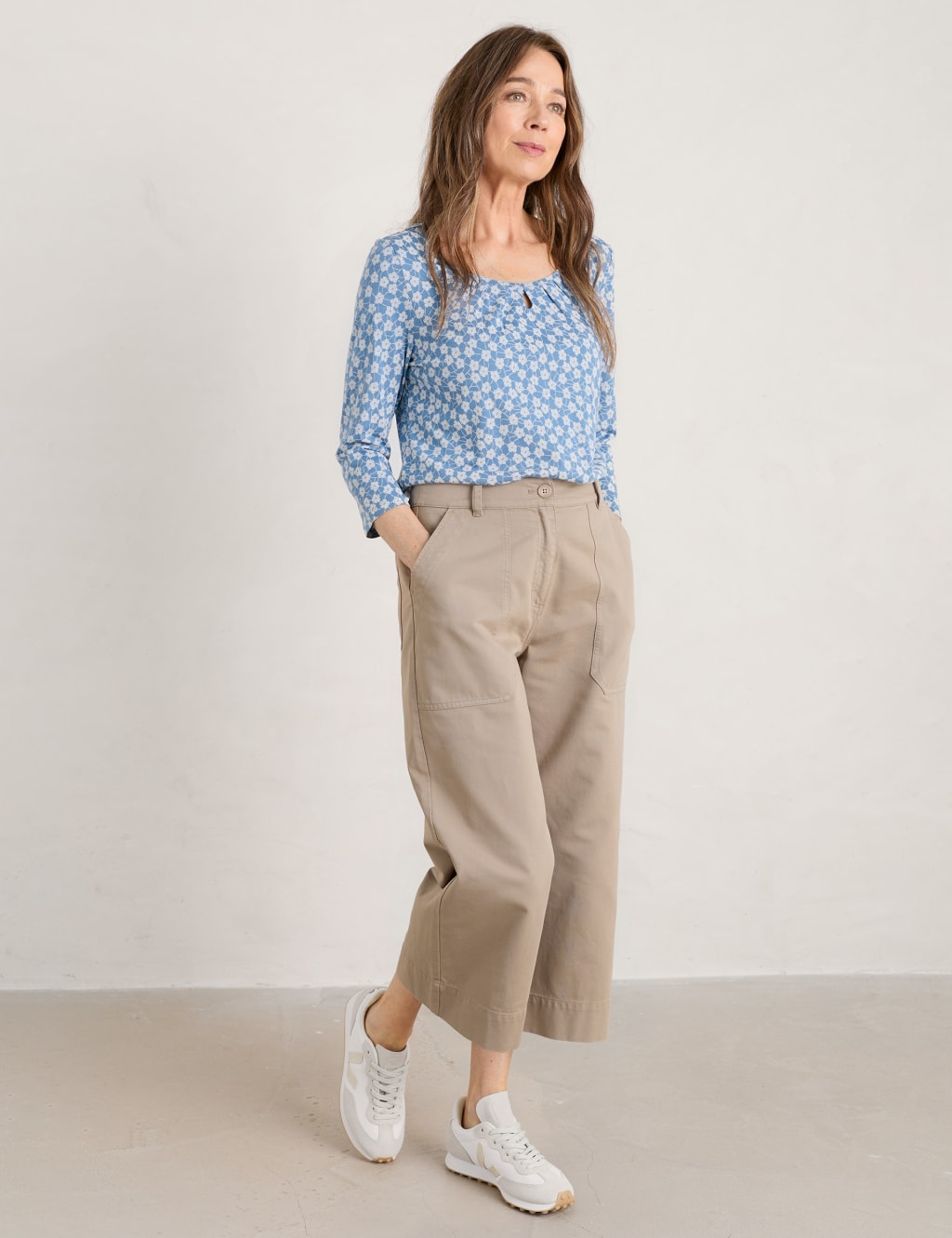 Cotton Blend Floral Top image 1