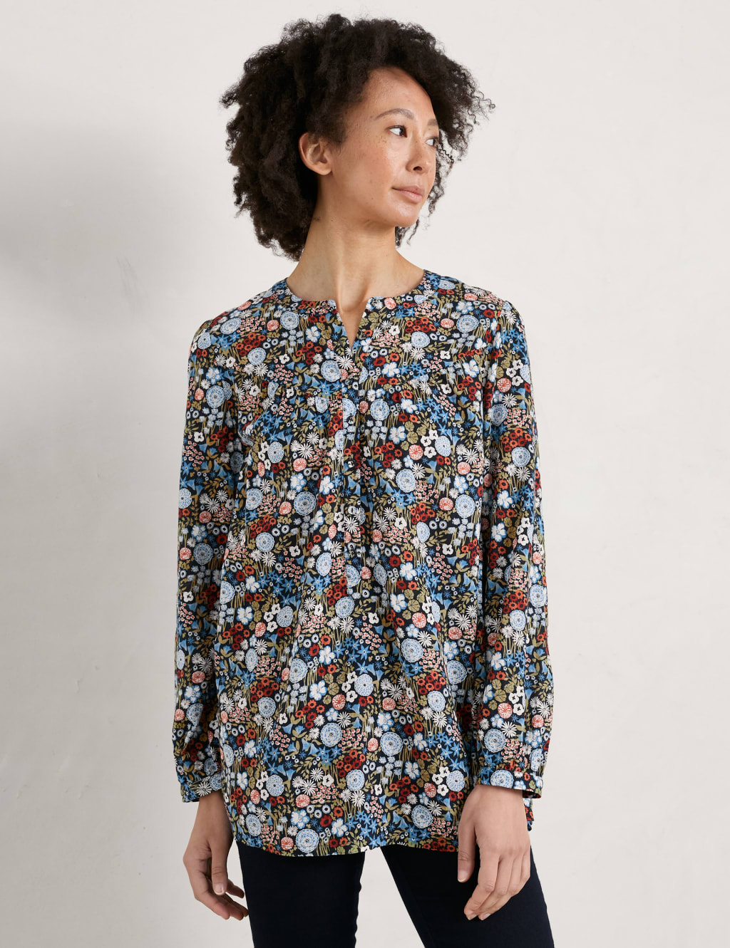 Cotton Rich Floral Tunic image 3