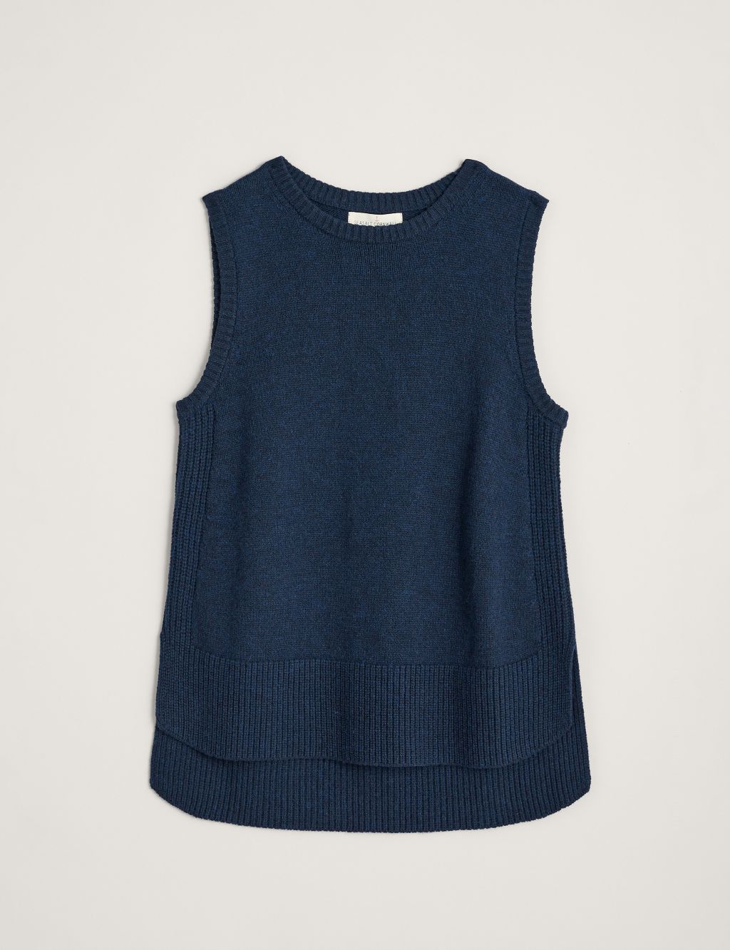 Merino Wool Rich Crew Neck Knitted Top image 2