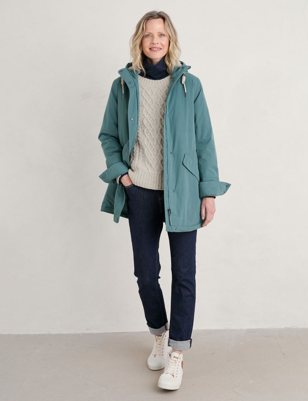 Cotton Rich Waterproof Hooded Raincoat image 1