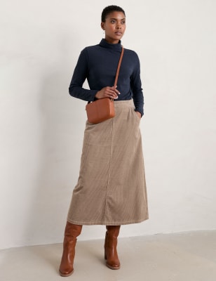 roll neck cotton tops