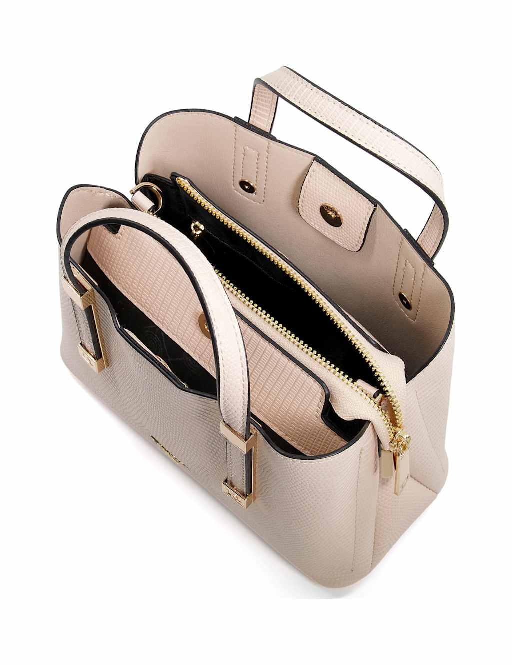 Faux Leather Croc Effect Mini Tote Bag image 2