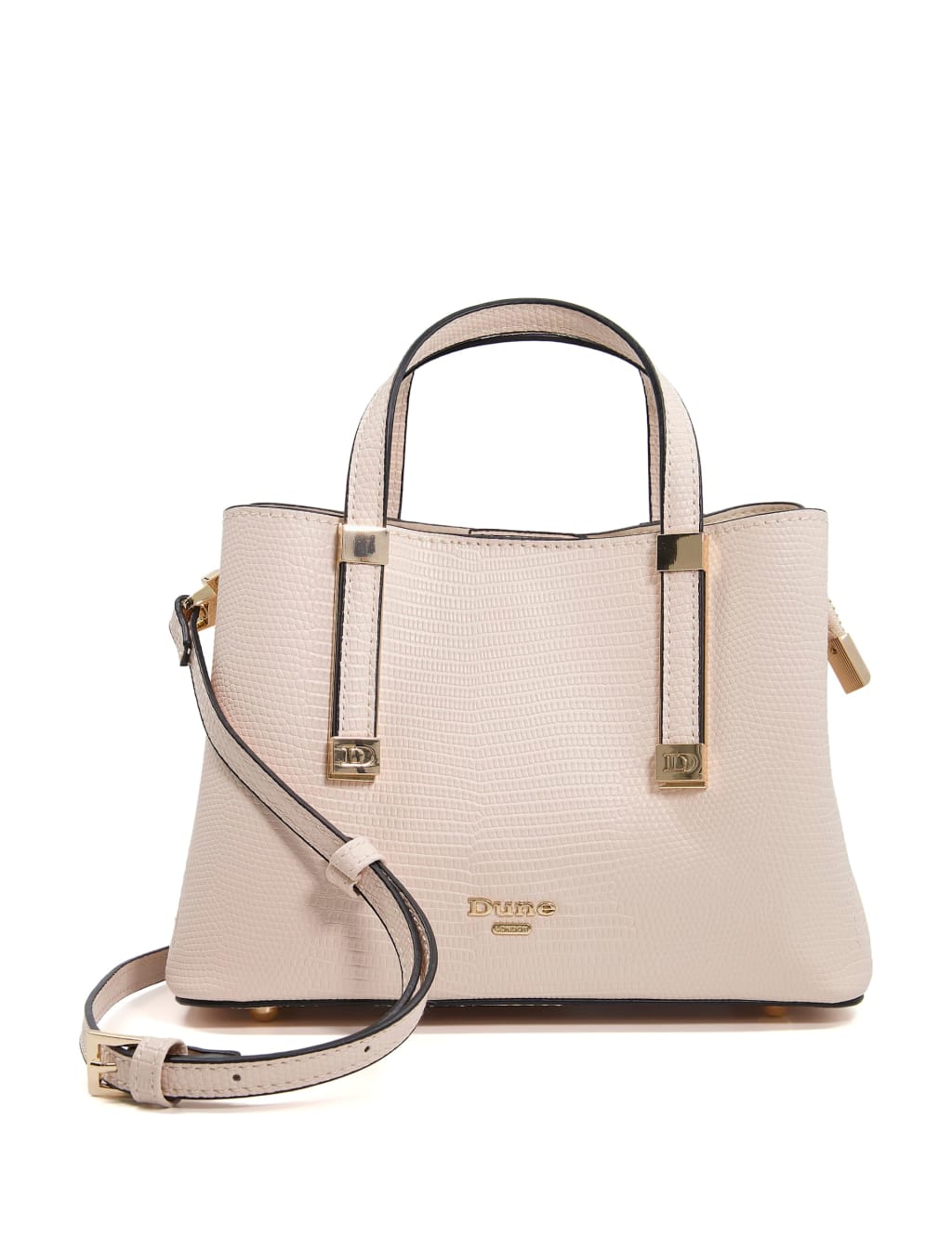 Faux Leather Croc Effect Mini Tote Bag image 1