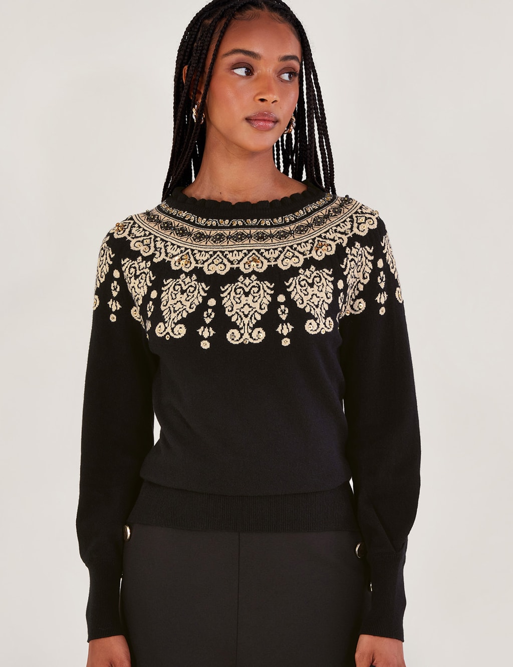 Marks and spencer hotsell ladies black jumpers