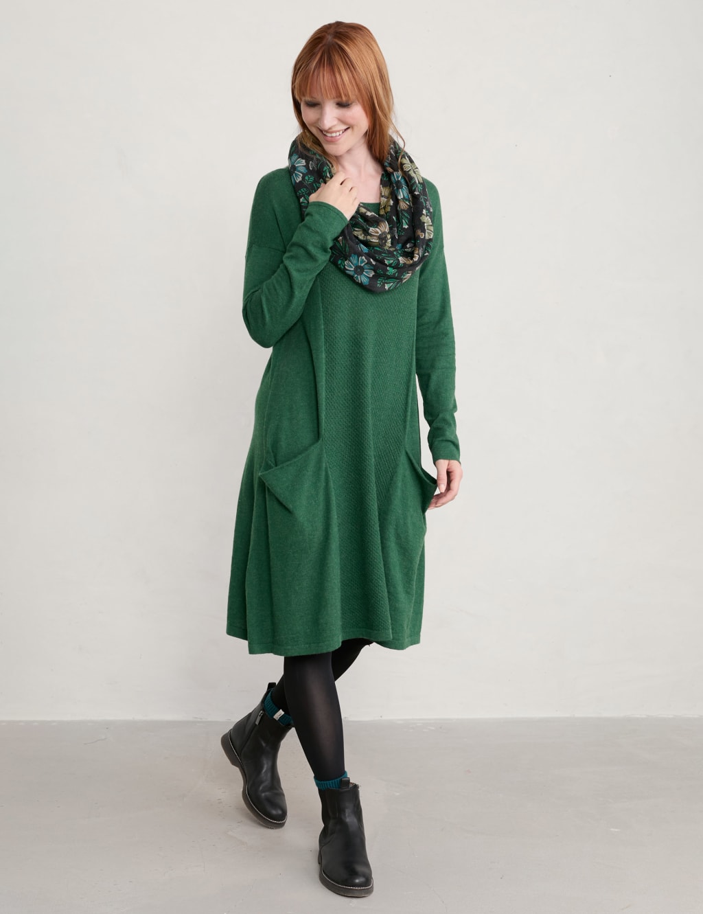Organic Cotton Knee Length Jumper Dress image 1