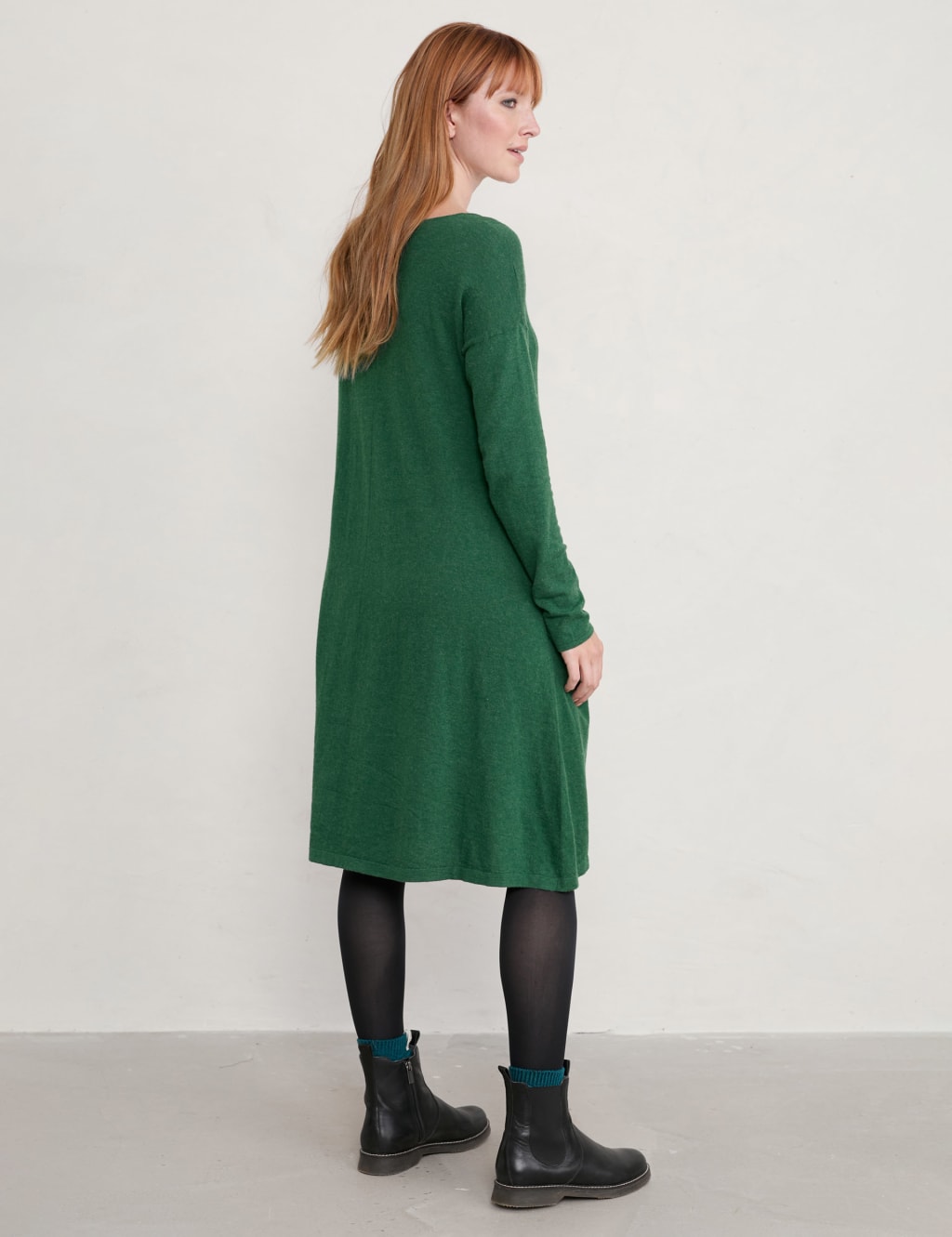 Organic Cotton Knee Length Jumper Dress image 2