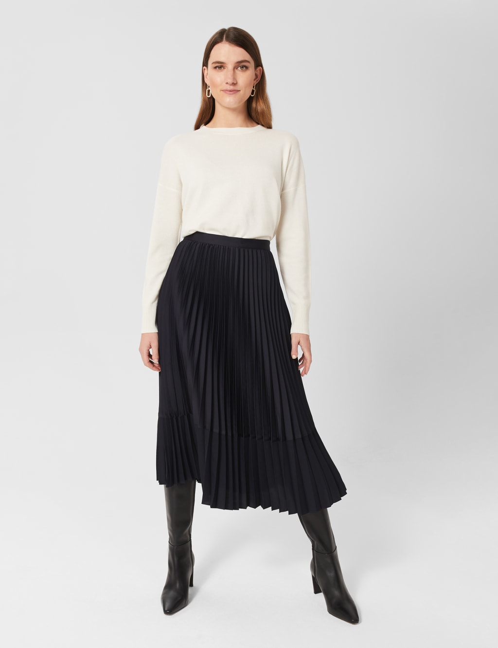 Merino Wool Blend Round Neck Jumper image 4