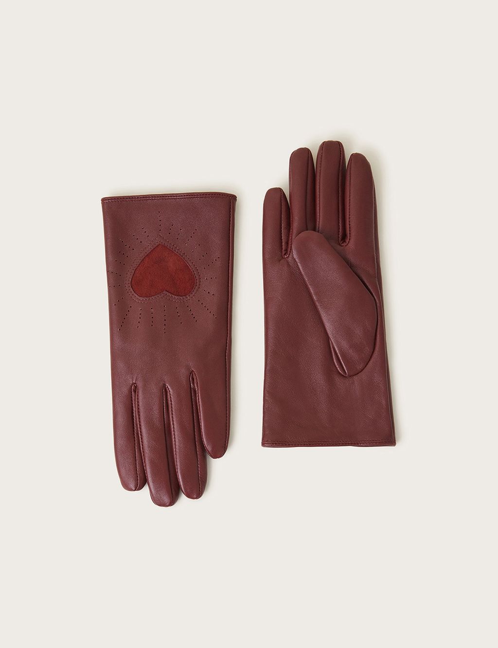 Leather Heart Gloves image 1
