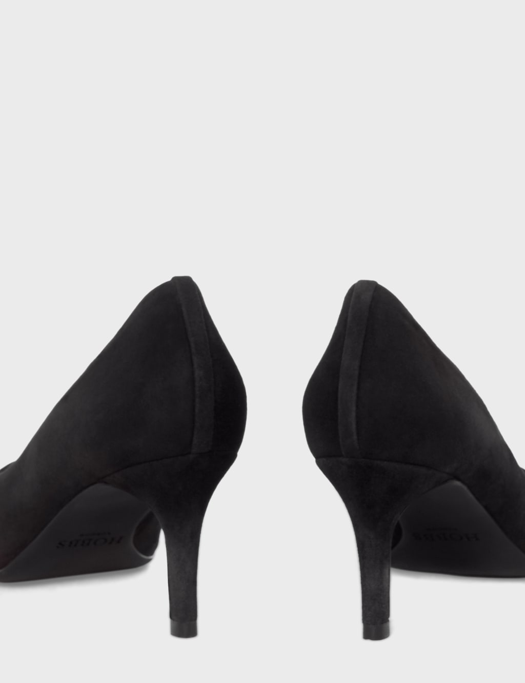 Leather Kitten Heel Pointed Court Shoes image 4