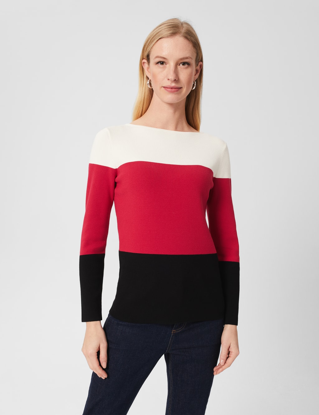 Colour Block Round Neck Jumper image 1