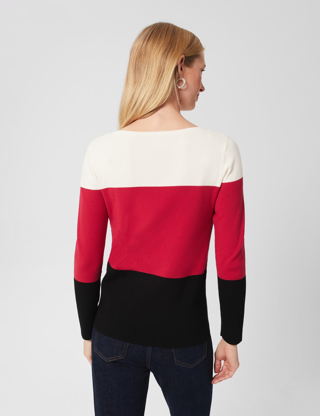Colour Block Round Neck Jumper image 3