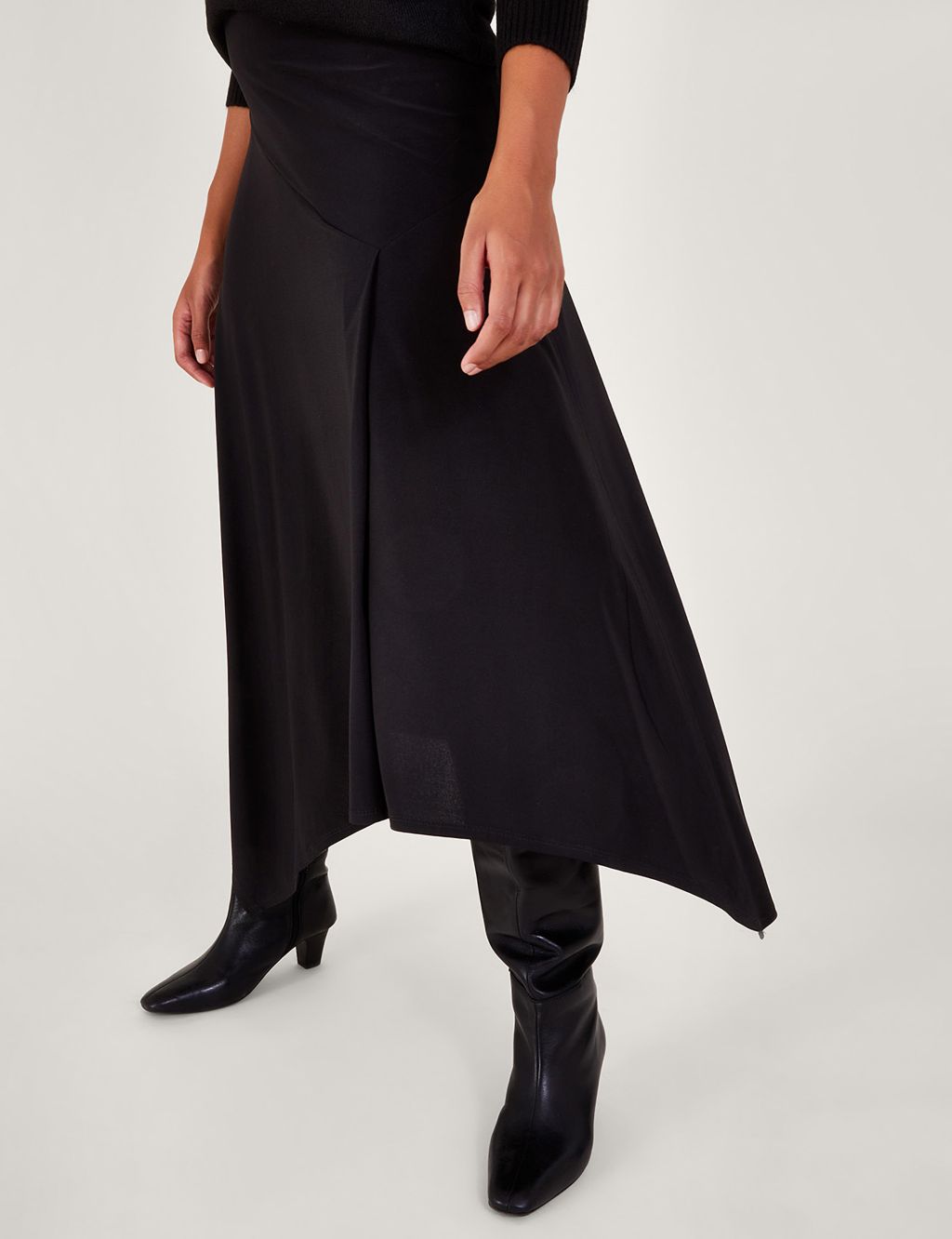Midaxi Asymmetric Slip Skirt image 5