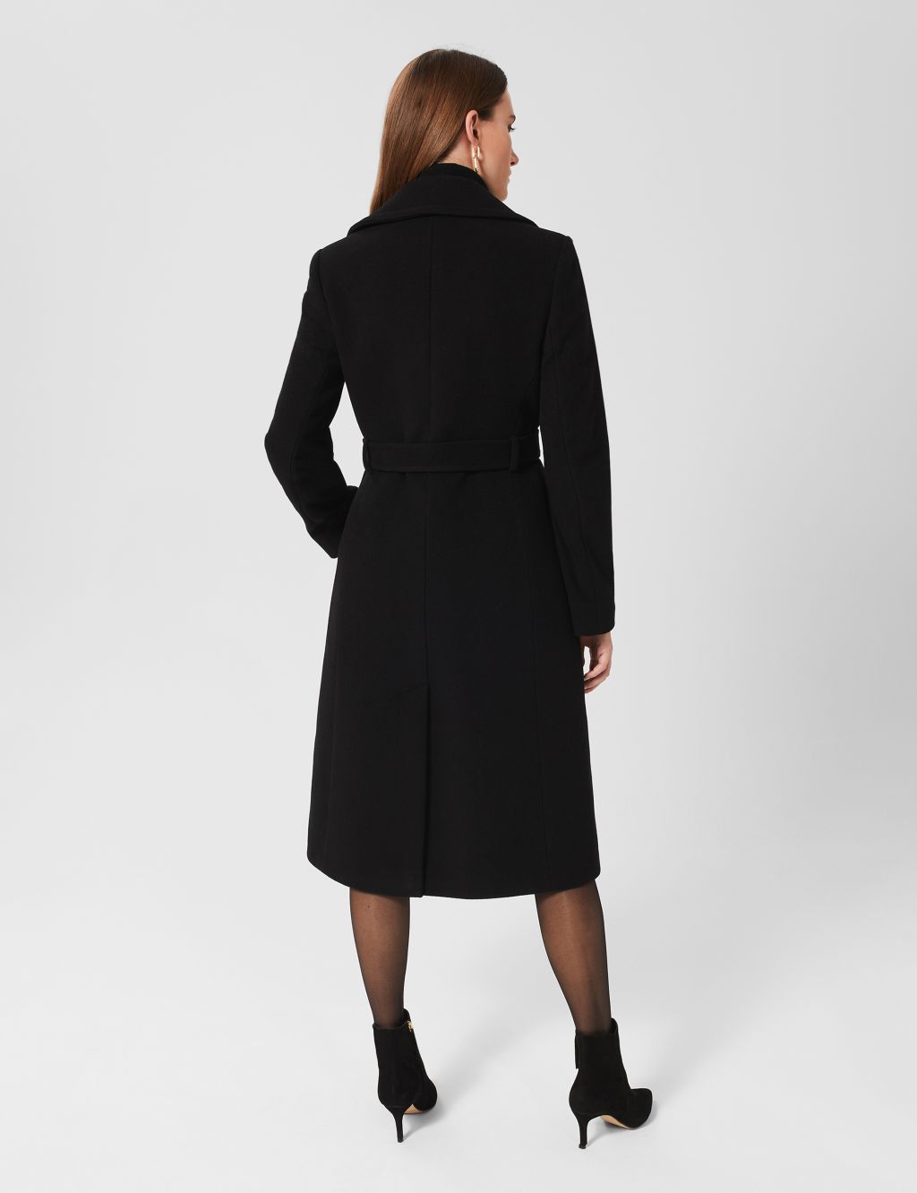 Wool Rich Belted Wrap Coat image 3
