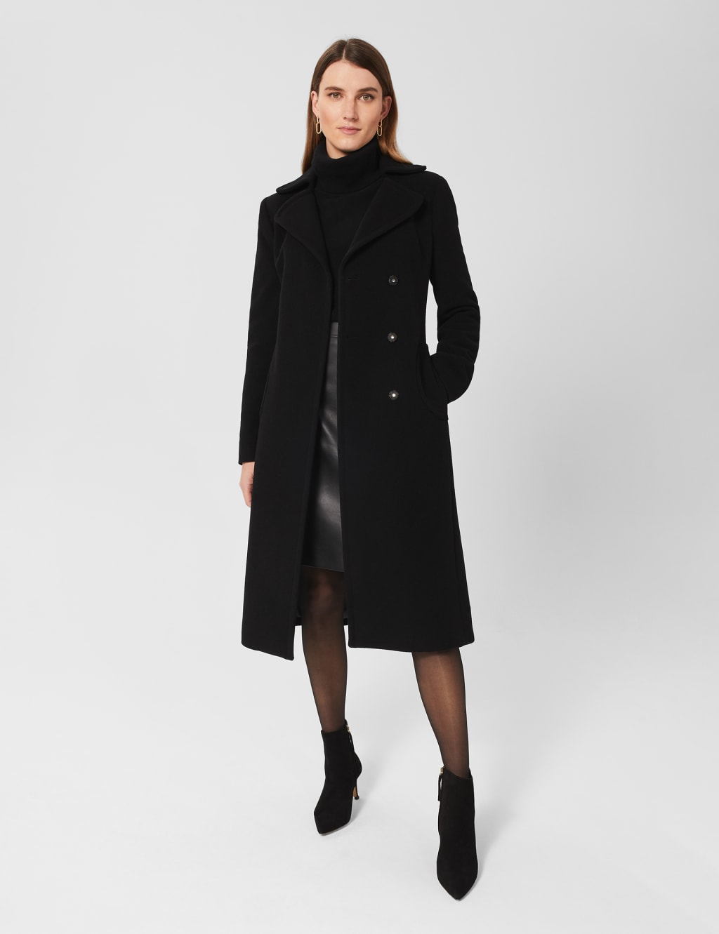 Wool Rich Belted Wrap Coat image 4