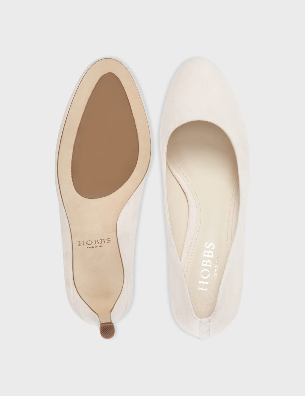 Suede Kitten Heel Court Shoes image 3