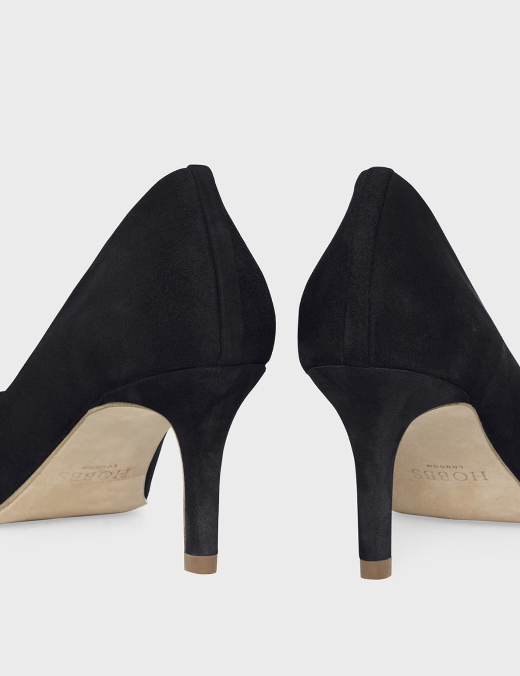 Suede Kitten Heel Pointed Court Shoes image 2