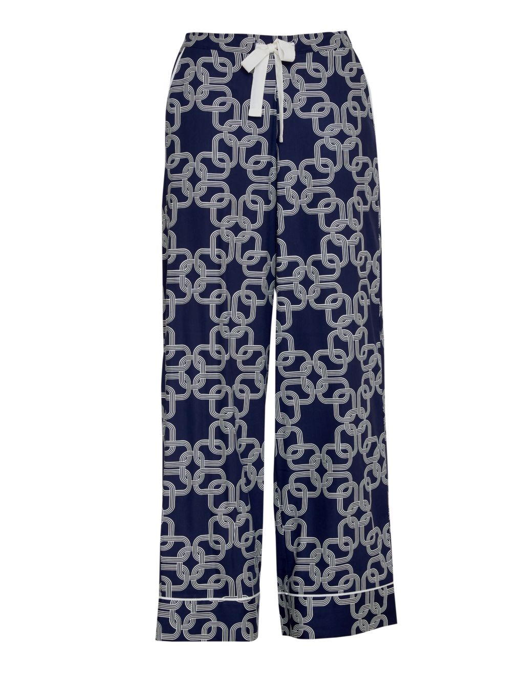 Cotton Modal Chain Print Pyjama Bottoms image 2